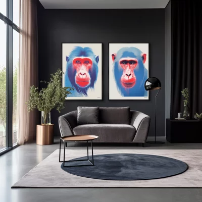 Набор из двух постеров на холсте The Monkeys 75X105 / 75X105 CM 4