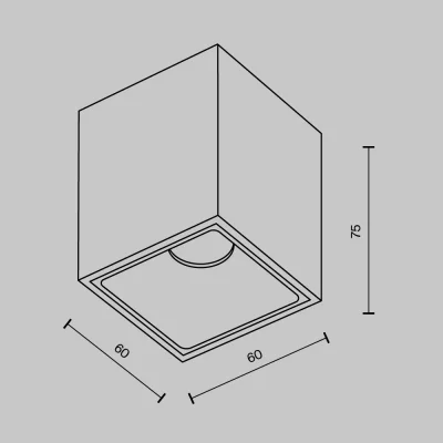 Потолочный светильник Альфа 6X6X7.5 CM 6