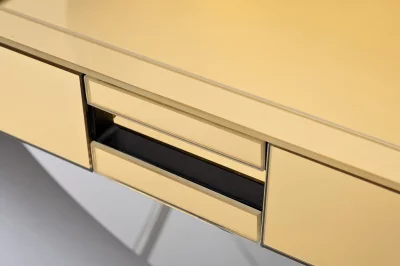 Сервировочный стол зеркальный золото хром 80X55X67 CM 4