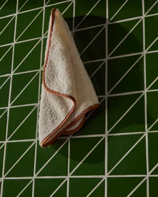 Полотенце из 100% хлопка Sedora с оранжевым контрастным деталем 30X50 CM 3