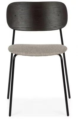 Обеденный стул из стали и шпона дуба Niceo 52X51X81 CM 3