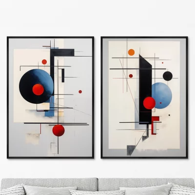 Набор из двух постеров на холсте Geometric space of the Universe 75X105 / 75X105 CM 8