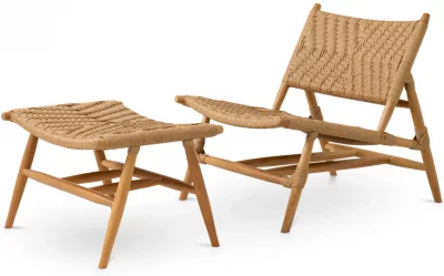 Садовое кресло с оттоманкой Laroc 68X75X79 / 68X45X44 CM 4
