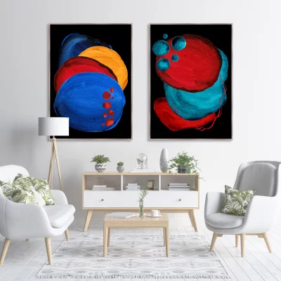 Диптих Forms and colors composition No36 75X105 / 75X105 CM 4
