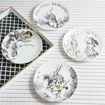 Набор из 4 десертных тарелок Alice in Wonderland Ø21 CM 4