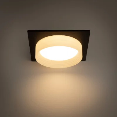 Встраиваемый светильник черный GX53 105X105X45 MM 11