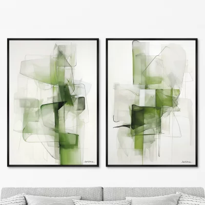 Набор из двух постеров на холсте The Structural 75X105 / 75X105 CM 8