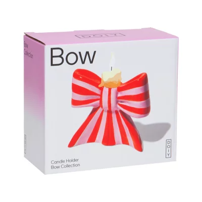 Подсвечник bow, 11х12х5 см, красно-белый 12