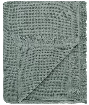 Покрывало вафельное Essential 180X250 CM цвета шалфея 9