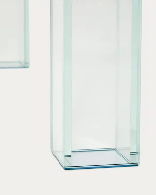 Обеденный стол из прозрачного закаленного стекла Adularia 160X90X75 CM 5