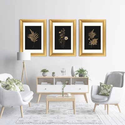 Триптих Flower herbarium No1 51X71 / 51X71 / 51X71 CM 5