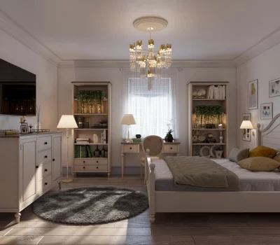 Кровать в стиле прованс Odri 200X180X130 CM 5