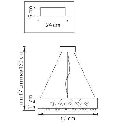 Подвесная люстра Faraone 60X60X60 CM 7