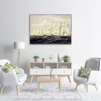 Постер Yachts on a summer cruise 105X75 CM 3