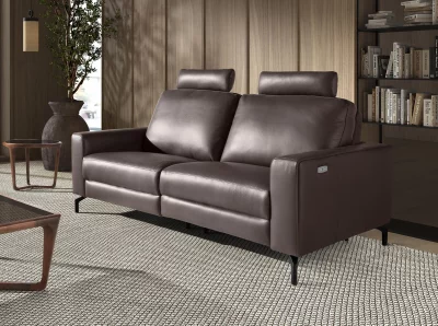 Двухместный кожаный диван-реклайнер Adan 206X98X89 CM 3