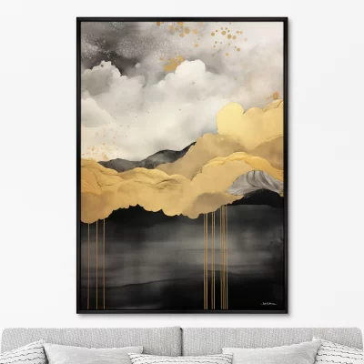Постер на холсте Rain threads 75X105 CM 6
