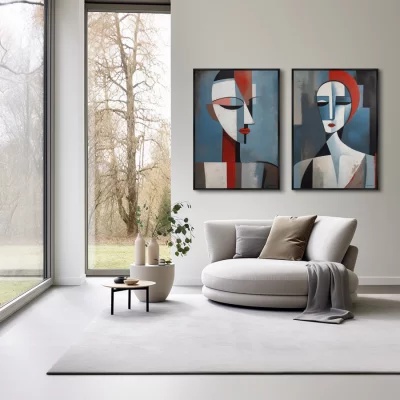 Набор из двух постеров холсте Sentimiento de amor 75X105 / 75X105 CM 4