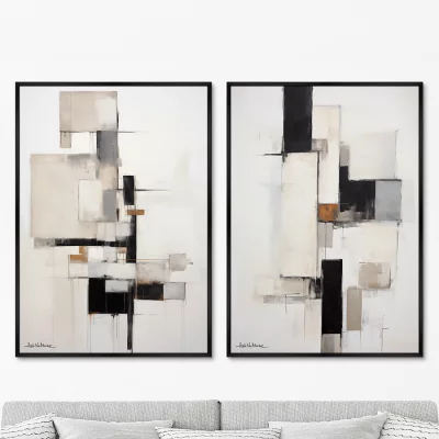 Набор из двух постеров на холсте Tonal emptiness 75X105 / 75X105 CM 8
