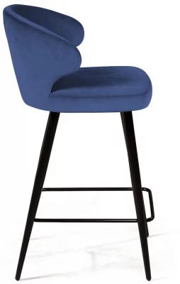 Стул полубарный Richard 51X51X91 CM синий  5