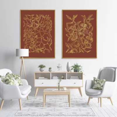 Диптих на холсте The Medieval period 75X105 / 75X105 CM 4