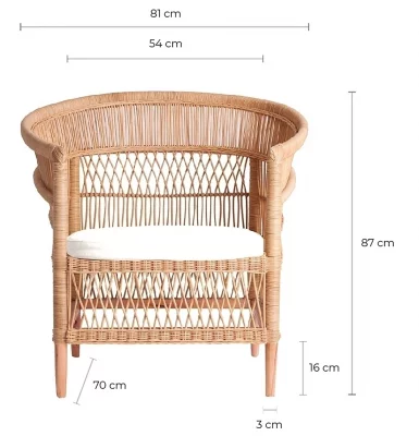 Ротанговое кресло Elna 67X84X87 CM 6