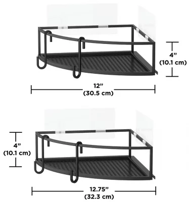 Набор из двух угловых полок Cubiko 23X23X8 / 23X23X8 CM 8