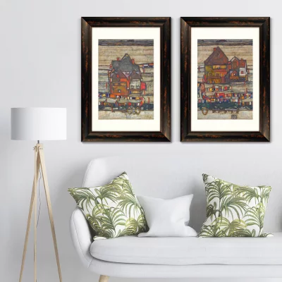 Диптих Houses with Laundry 51X71 / 51X71 CM 8