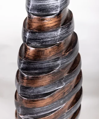 Ваза металлическая STRIPES 18X6X82 CM 4