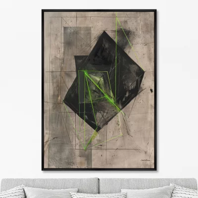 Постер на холсте Superposition of a Hypercube 75X105 CM 6