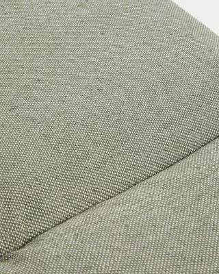 Зеленая подушка для шезлонга из 100% PET 50X175X8 CM 4