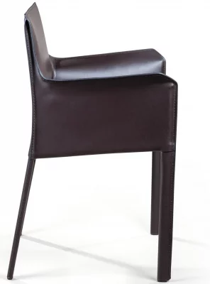 Стул с подлокотниками Barrie 63X52X82 CM коричневый 4