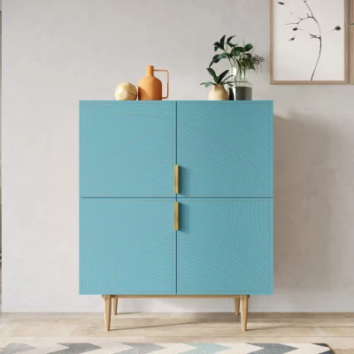 Комод Line 100X45X120 CM blue 4
