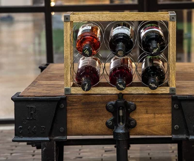 Подставка под бутылки Industrial Kitchen Vintage 34X17X25 CM 4