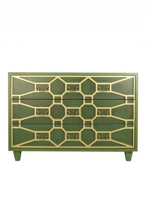 Зеленый комод Emerald 111X43X78 CM 9