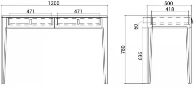 Консольный стол Case 120X50X78 CM 6