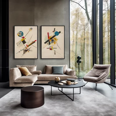 Набор из двух постеров на холсте Sport 75X105 / 75X105 CM 4