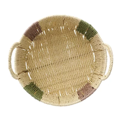 Корзина плетеная круглая bodhran nature из коллекции ethnic, размер l 3