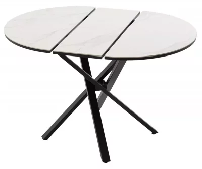 Раскладной круглый стол 90-120X90X75 CM 3
