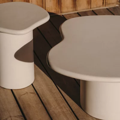 Вспомогательный столик из бетона Macarella 45X48X47 CM 4