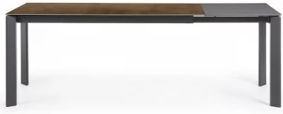 Раскладной стол Atta 160-220X90X76 CM с имитацией состаренного метала коричневый 4