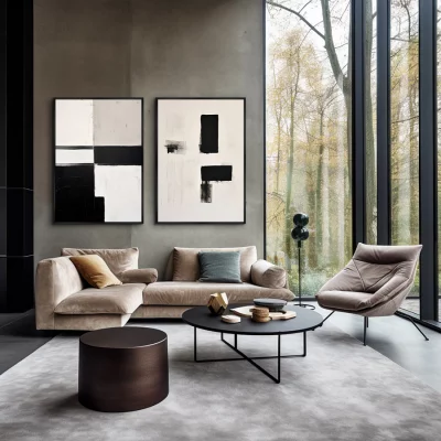 Набор из двух постеров на холсте Geometry of color 75X105 / 75X105 CM 4