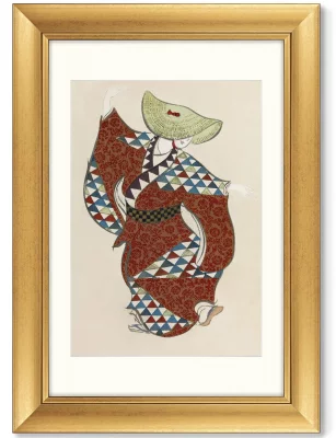 Набор картин Dancers from Momoyogusa Flowers 51X71 / 51X71 / 51X71 CM 3