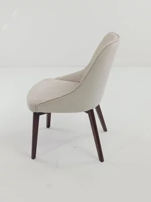 Стул ABI BOSTON-102, латте, ткань / орех 54X63X89 CM 3