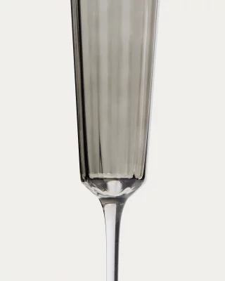 Серый бокал для шампанского Clarien, 18 cl 6.4X6.4X27.5 CM 4