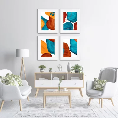 Тетраптих Forms and colors 42X52 / 42X52 / 42X52 / 42X52 CM 6