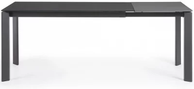 Раскладной стеклянный стол Atta 140-200X90X76 CM серый 4