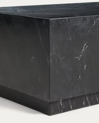 Журнальный столик Sorein из чёрного мрамора 100X50 CM 5