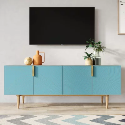 Тумба под TV Line 160X45X60 CM blue 4