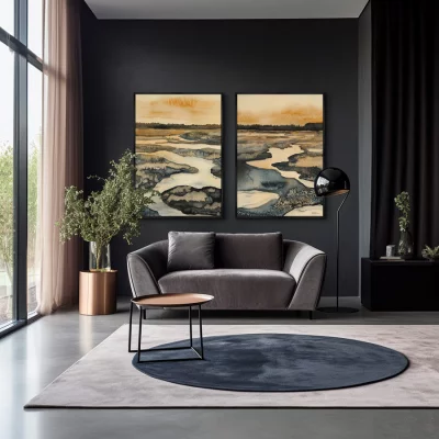 Композиция из двух репродукций картин на холсте Spring 75X105 / 75X105 CM 4