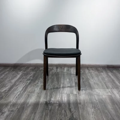 Подушка к стулу Лугано без подлокотников черная экокожа 45X43X2 CM 6